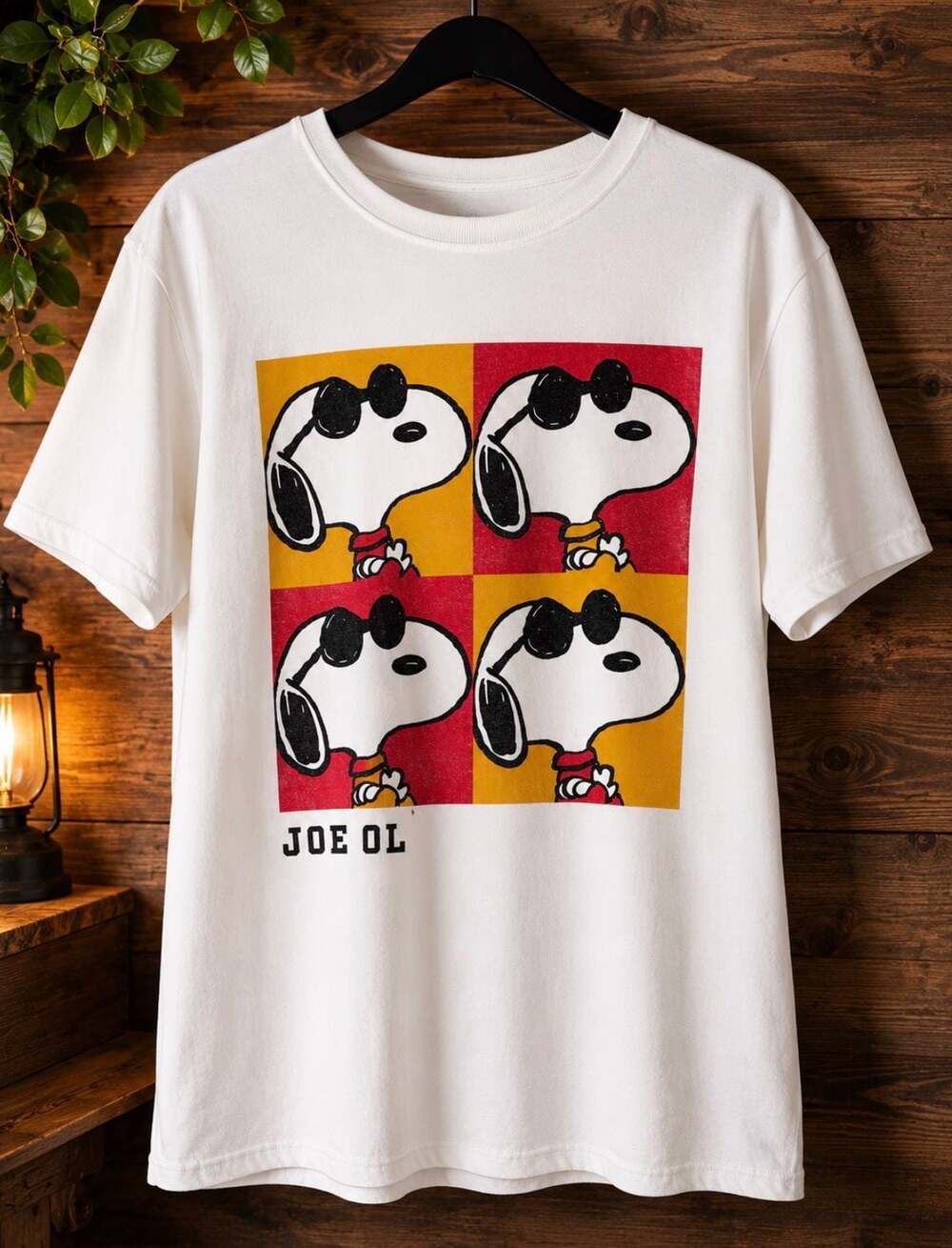 Peanuts Snoopy Joe Cool Four-Panel Graphic T-Shirt